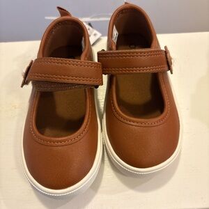 OshKosh B'gosh Brown Dress Shoes with Strap